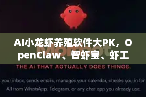 AI小龙虾养殖软件大PK，OpenClaw、智虾宝、虾工智能，哪家强？