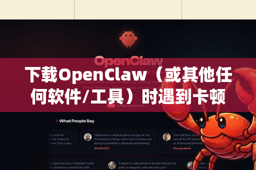 下载OpenClaw（或其他任何软件/工具）时遇到卡顿问题，通常与网络环境、下载服务器、本地设置或下载方式有关。以下是一些通用的解决方案和建议，可以帮助你更顺畅地下载