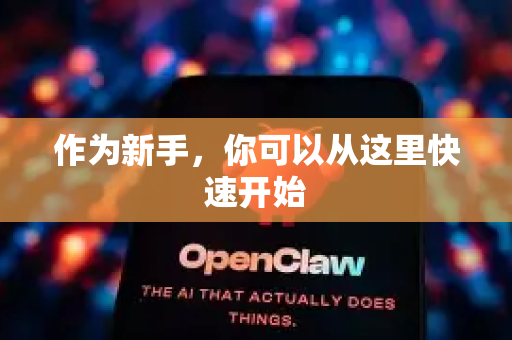 作为新手，你可以从这里快速开始