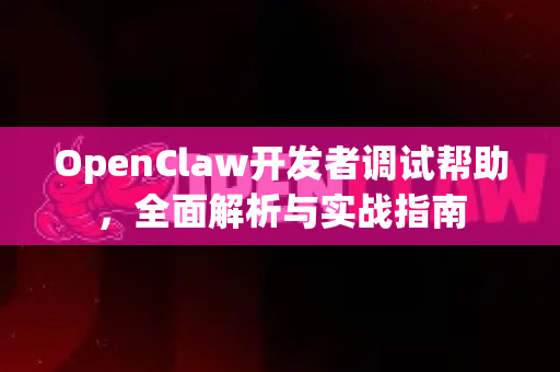 OpenClaw开发者调试帮助，全面解析与实战指南